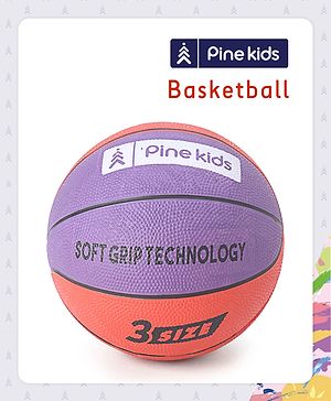 Pine Kids Junior Size 3 Basketball for Kids | Lightweight & Durable | Perfect for Indoor & Outdoor Play|Develops Coordination & Team Skills
