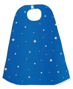 Right Gifting Digital Printed Satin Cape For Kids - Blue