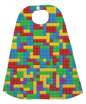 Right Gifting Digital Printed Satin Cape For Kids - Multicolor