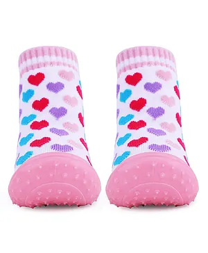 U grow Baby Anti Skid Breathable Soft Socks Shoes- Pink