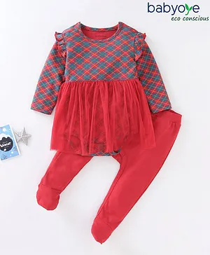 Baby Bodysuit with Mitten Cuffs Bamboo Bodysuits Long Sleeve Pajamas for Boy Girl 0-24 Months 