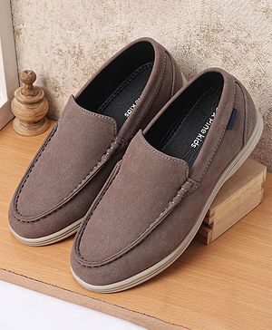 Pine Kids Slip On Loafers - Grey