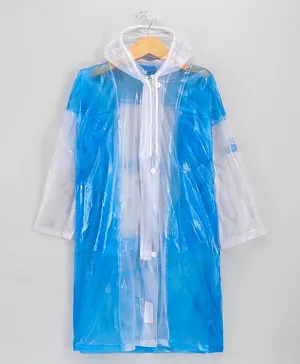 Clownfish Full Sleeves Longcoat Raincoat - Blue