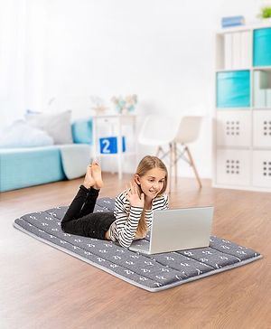 Pine Kids Rolling Mattress with Waterproof Cover - Grey