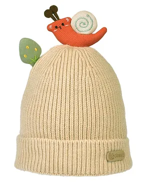 Tiekart Snail Detail Winter Cap - Peach