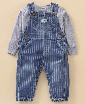 Buy Toddler Infant Baby Boy Girl Clothes Denim Romper One Piece Long Sleeve  Jumpsuit Button Down Bodysuit Outfits 1 T Denim 2 at Amazonin