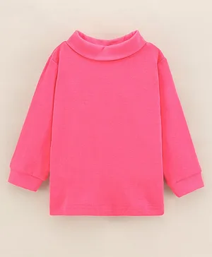 Pink Rabbit Full Sleeves Solid T-Shirt - Pink