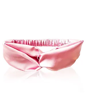 Prolixr Pink Satin Cross Knot Headband - Pink