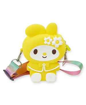 SYGA Children Pop It Fidget Flower Silicone Bag Kids Push Educational Bubble Shoulder Messenger Bag - Light Yellow