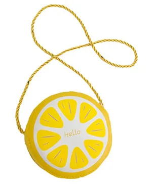 SYGA Children Fruit Vegetable & Hello Word Sling Mini Messenger Bag  - Lemon Yellow