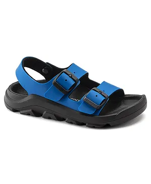 Birkenstock Solid Style Narrow Width Ankle Strap Mogami Sandals - Blue