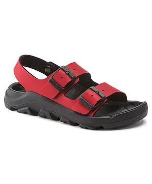 Birkenstock Solid Style Narrow Width Ankle Strap Mogami Sandals - Red