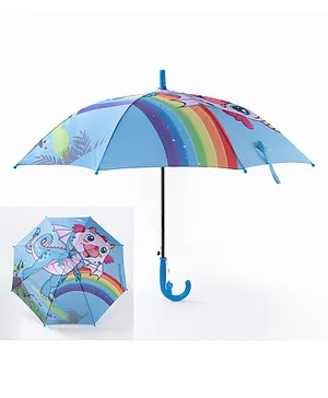Babyhug Dragon Print  Umbrella - Blue