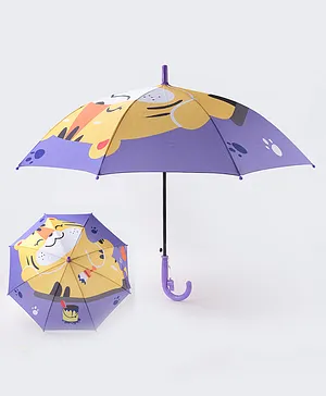 Babyhug Tiger Print Umbrella -Multicolor