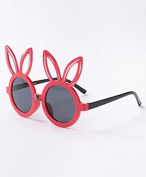 Babyhug  Bunny Ears Round Sunglasses  - Red