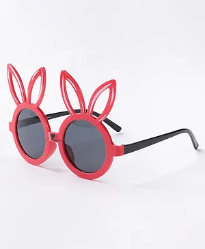 Babyhug  Bunny Ears Round Sunglasses  - Red