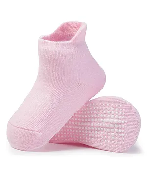 AHC Baby Breathable Anti Slip Ankle Length Kids Socks - Pink