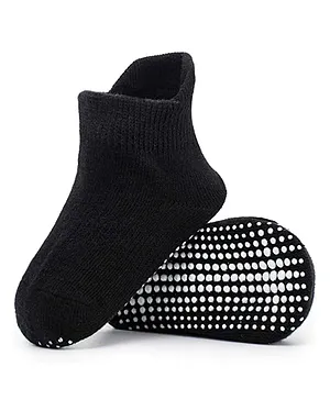 AHC Baby Breathable Anti Slip Ankle Length Kids Socks - Black