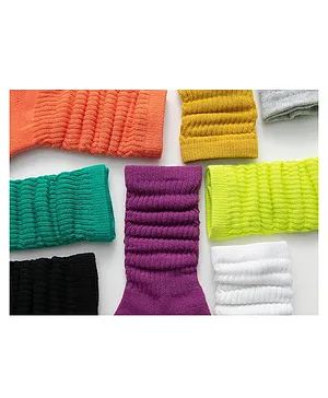 AHC Full Length Socks Solid 6 Pairs combo set  - Multicolour