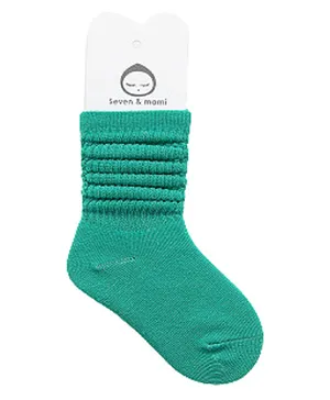 Footprints Pack Of 6 Organic Cotton Striped & Vehicle Printed Anti Skid  Socks - White Blue Green