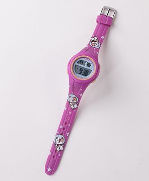Babyhug Kitty Designed Digital Watch -  Purple