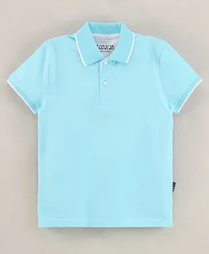 Sodacan Short Sleeves Solid Polo Tee - Sky Blue