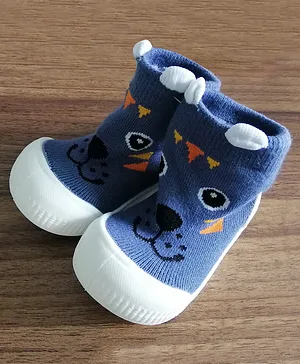 U-grow Baby Anti-Skid Breathable Soft Socks Shoes Blue