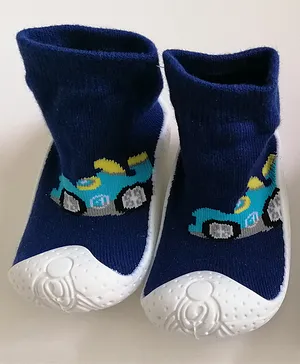 U-grow Baby Anti-Skid Breathable Soft Socks Shoes car Navy Blue