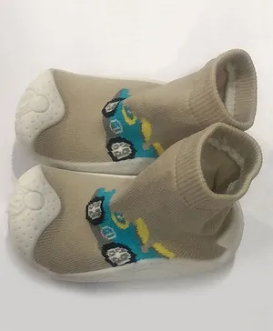 U-grow Baby Anti-Skid Breathable Soft Socks Shoes Beige
