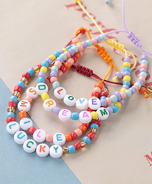 Babyhug Bracelets Free Size Pack of 4  - Multicolor