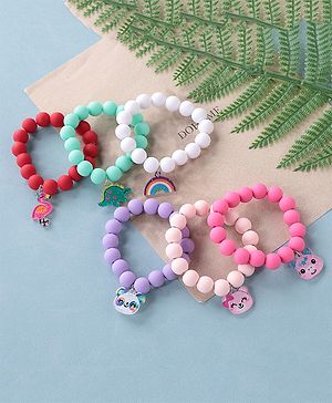 Babyhug Free Size Bracelets Pack of 6- Multicolor