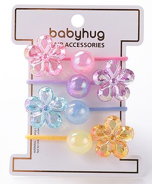 Babyhug Rubber Bands & Scrunchies Sets Free Size - Multicolour