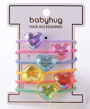 Babyhug Rubber Bands & Scrunchies Sets Free Size - Multicolour