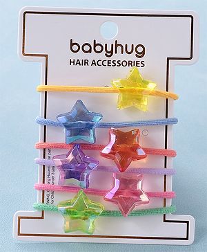Babyhug Rubber Bands & Scrunchies Sets Free Size - Multicolour