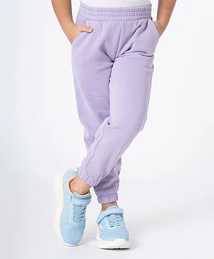 Mode by Red Tape Solid Joggers - Light Purple