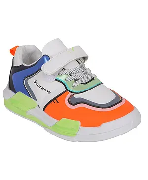 FEETWELL SHOES Abstract Design Velcro Closure Sneakers - Multi Colour