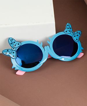 Passion Petals UV Protected Butterfly Style Sunglasses With Case - Blue