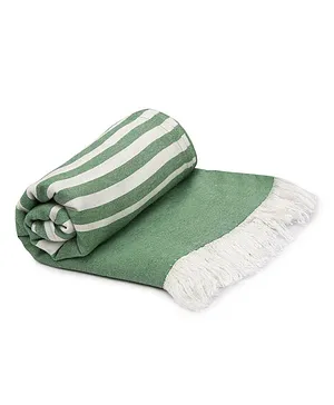 Mush 100% Bamboo Turkish Towel Ultra Soft Light Weight & Quick Dry Towel for Bath Beach Pool Travel Spa and Yoga - Dark Green