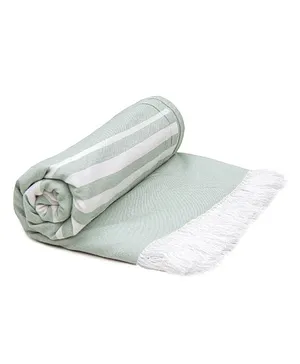 Mush 100% Bamboo Turkish Towel Ultra Soft Light Weight & Quick Dry Towel for Bath Beach Pool Travel Spa and Yoga - Light Green