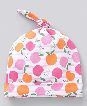 Babyhug 100% Cotton Cap Pink - Diameter 14.5 cm