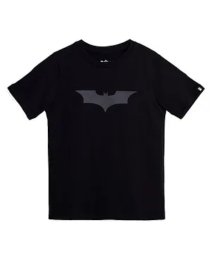 The Souled Store Half Sleeves Batman Print T Shirt - Black
