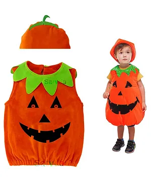 Sarvda Halloween Theme Pumpkin Costume Set - Orange