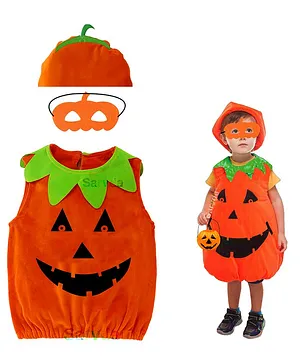 Sarvda Halloween Theme Pumpkin Costume Set - Orange