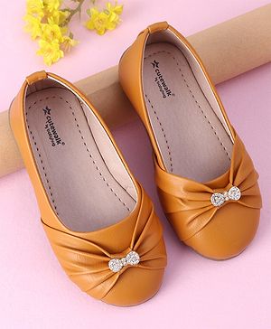 Cute Walk by Babyhug Slip On Bellies Applique - Mustard