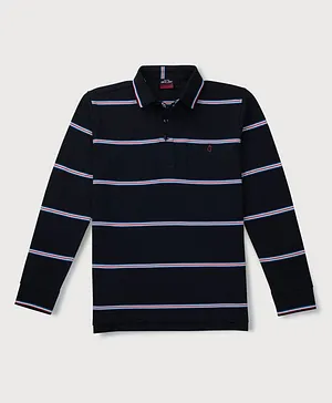 Gini & Jony Full Sleeves Striped T-Shirt - Blue