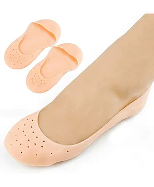 Dr Foot Silicone Moisturizing Heel Socks - Pink 