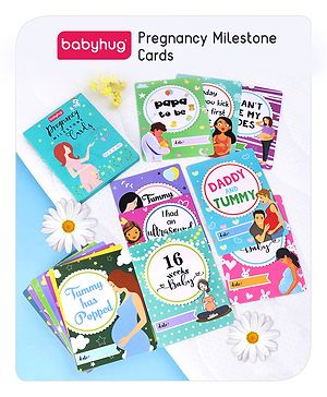 Babyhug Pregnancy Milestone Cards - English