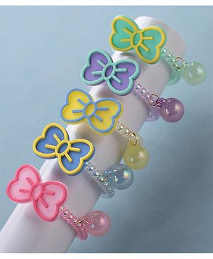 Babyhug   Free Size Bow  Rubber Bands  Set of 5 - Multicolor