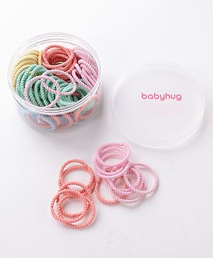 Babyhug Rubber Bands and Scrunchies Pack of 100 - Multicolour
