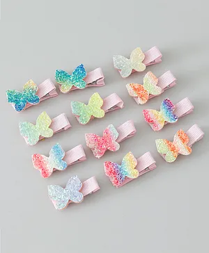 Huney Bee Butterfly small hair clips for girls kids women accessories tic  tac Hair Clips for Girls Set of 6 Baby Hair pins for Kids Girls Hair